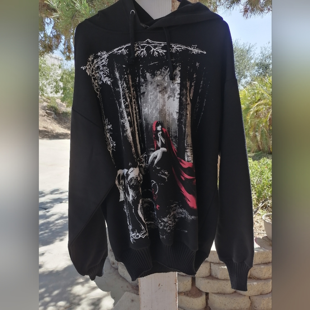 Dolls Kill Oversized Red Riding Hoodie. New, without tags.